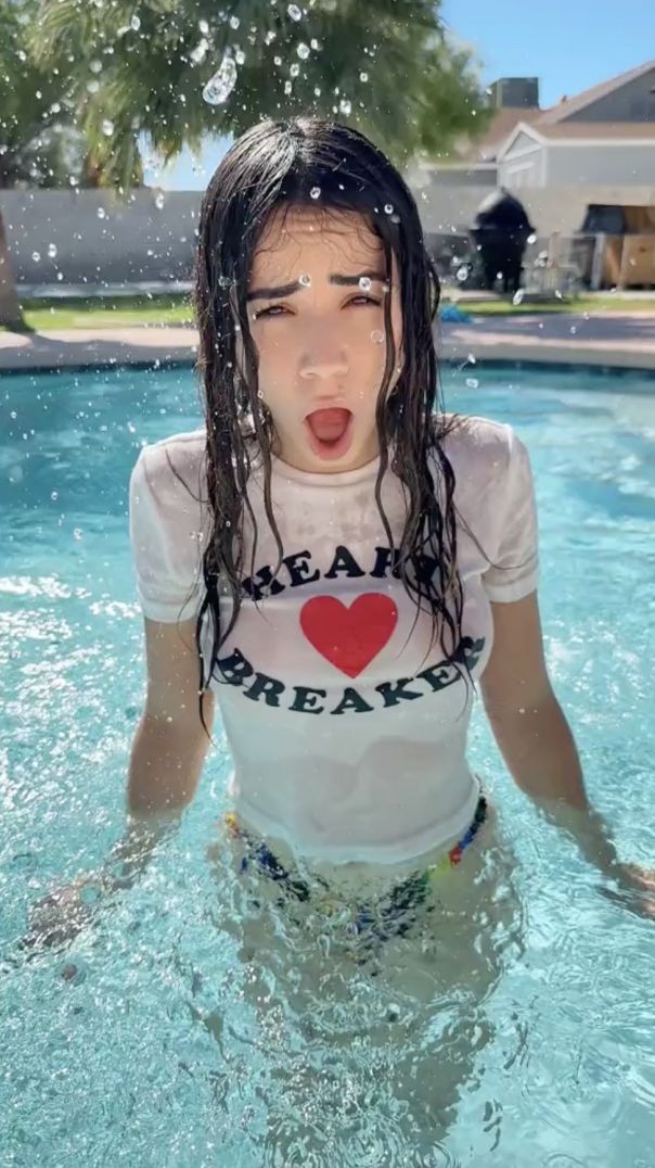 Heart Breaker Girl in Pool