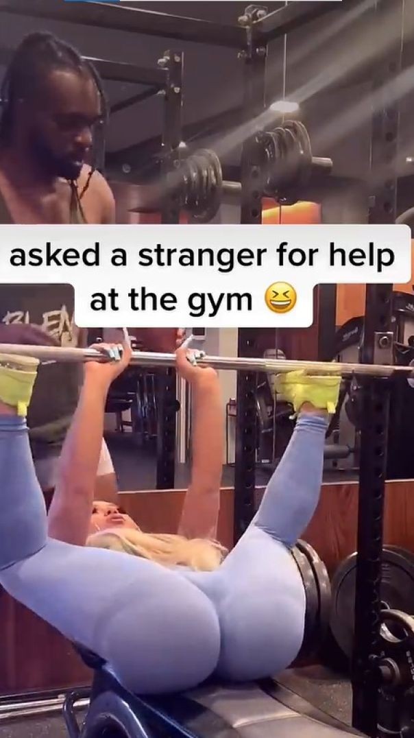 At the gym doing everything wrong